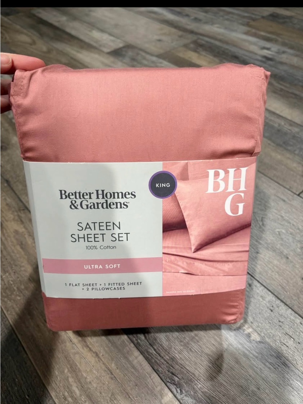 Better Homes And Gardens Sateen Sheet Set - Rose